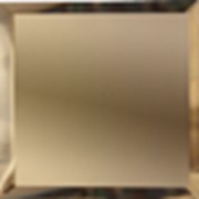 Квадратная зеркальная бронзовая плитка с фацетом 10 мм (100x100мм) фото