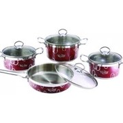 Набор посуды 8 предметов (красный) Krauff 26-158-002