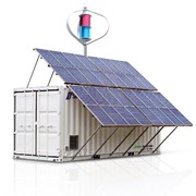 Модульная ветро-солнечная электростанция фото