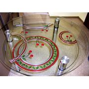 обеденные и журнальные столы стеклянные фото