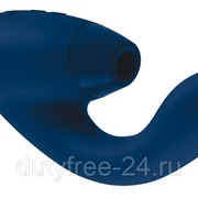 Синий стимулятор Womanizer DUO с вагинальным отростком фото
