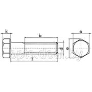 Болт с шестигранной головкой, высокопрочный, с мелкой резьбой DIN 960 фотография