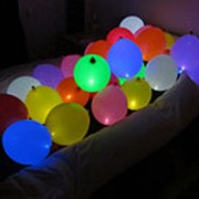 Светящиеся шары с воздухом 25 см фотография