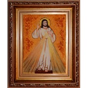 Икона “Иисус Католический“ (15х20 декоративная рамка за стеклом) фото