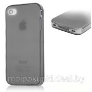 Силиконовый чехол Best матовый для iPhone4S/4G серый фото