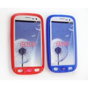 Силиконовый чехол для Samsung GT- i9300 Galaxy Slll красный и синий фотография