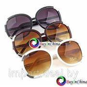 Женские солнцезащитные ретро очки с UV400 фильтром фотография