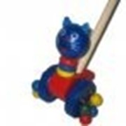 Детская деревянная каталка на палочке