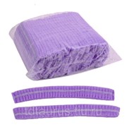 Шапочка медицинская, одноразовая, из нетканого материала типа «Шарлотта»(фиолетовая), 100 шт.