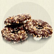 Печенье весовое «Шоколадные кружева с орехом» фотография