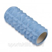 Ролик массажный для йоги INDIGO PVC (Валик для спины) IN279 33*14 см Голубой фото