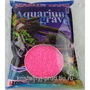 Грунт для аквариума розовый 0,4-0,6 см (3кг) фотография
