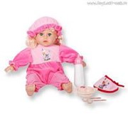 Интерактивная кукла-младенец DollyToy "Ангелочек" (45 см, смеётся, плачет, разговар., моргает, засыпает, аксесс.)