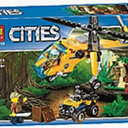 Конструктор City “Грузовой вертолёт исследователей джунглей“ 216 деталей,10709 фото