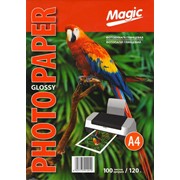 Фотобумага Magic глянцевая A4, 120g, 100л. фото