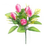 Цветок искусственный Тюльпан 5 бутонов (93А885) фото