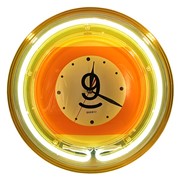 Часы NEON №9 желтые d 37 см