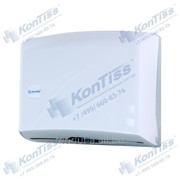 Профессиональный диспенсер из ударопрочного пластика белого цвета для листовых полотенец Z сложения торговой марки KonTiss ТДК-1 Z
