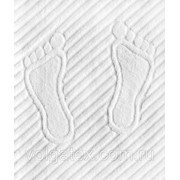 Коврик “Ножки“ махровый белый, плотность 600гр размер 50*70 фото