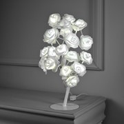 Светодиодный куст 0.45 м, 'Розы белые', 24 LED, 220V, БЕЛЫЙ