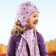 Мікрофлісовий дитячий комплект шапка + шарф TCHIBO
