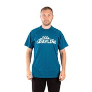 Футболка Для рыбалки GRAYLING Logo T-Shirt (Лого) (хлопок, синий) (р-р XS) фото