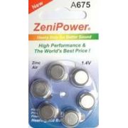 Батарейка ZeniPower A675 фото