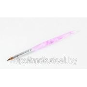 Акриловая кисть (натуральная, пластик ручка) (6#) фотография