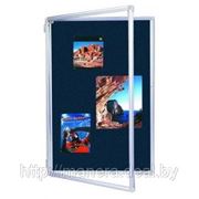 Доска-витрина тканевая синяя 60x90. (цена б/НДС) фотография