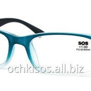 Очки для чтения SOS унисекс модель P 14248 Mat Blue gradually- Black фото