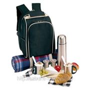 Рюкзак для пикника на 2 персоны с комплектом металлических столовых приборов фото