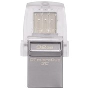 Флешка Kingston 32Gb DataTraveler microDuo (DTDUO3C/32GB) USB3.0 белый фото