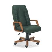 Кресло руководителя ТАНГО Extra в коже Split, купить TANGO дерево для комфортной работы в офисе и дома. фотография