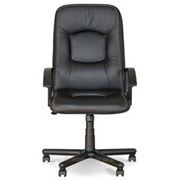 Кресло Омега пластик в натуральной коже Lux, Omega PL для дома и офиса. фото