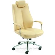Кресло Соната хром для руководителя, офиса и дома, Somata Chrome в ECO коже фотография