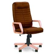Компьютерное кресло ОРМАН дерево, купить стул ORMAN Extra в коже Split фотография