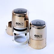 Автоматический корпус для круглой печати Colop R40 gold диаметр 40 мм + клише фото