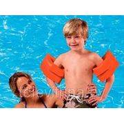 Надувные нарукавники для плавания Intex 59642 оранжевые 25 х 17 6-12 лет фотография