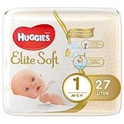 Подгузники Huggies для новорожденных Elite Soft 1 до 5кг 27шт фото
