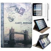 Чехол Тауэрский мост Лондон iPad 4 3 2 + пленка + стилус