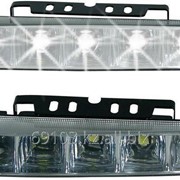 Дневные ходовые огни drl-8-1, 8 led-smd5050, 4.8w, 12v, 2 шт,пластик, корпус черный 1058787 фотография