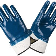 Перчатки МБС тринитрил манжет синий