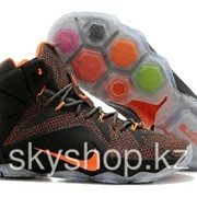 Кроссовки Nike LeBron XII 12 Dark Grey Orange Elite Series 40-46 Код LBXII12 фото