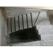 Строительство лестниц. Лестничные марши. Лестницы из бетона. Монолитные лестницы в Минске фотография