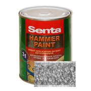 Молотковая краска Senta Hammer 0,75 л. серебро (Турция) фото