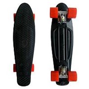 Лонгборд Экобаланс (Скейт Cruiser Board) черный с красными колесами, арт. 2643