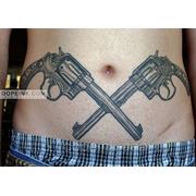 Татуировка Револьверы (2 сеанса) фото