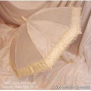 Свадебный зонт цвет айвори. фото