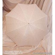 Белый Ажурный Свадебный зонт. фото
