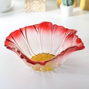 Салатник «Красный цветок», 550 мл, 19,5×8 см фотография